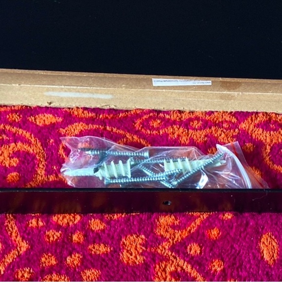 New w/Box WALLShelf & HiddenBrackets-Black/Dark Brown Finish-Complete/w Hardware - Picture 6 of 16